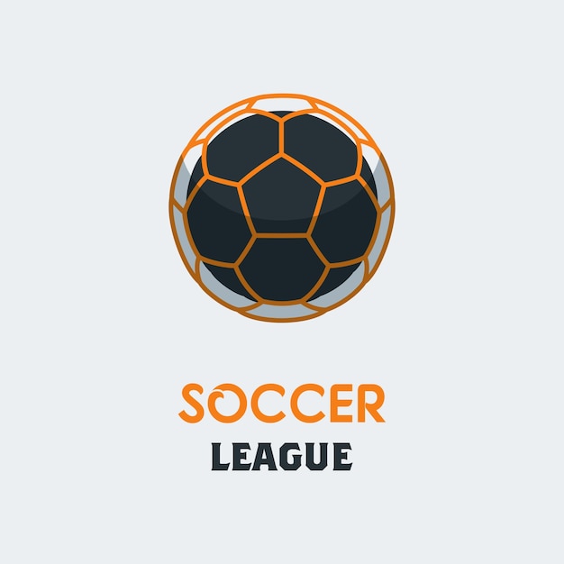 Creative soccer ball - logo template