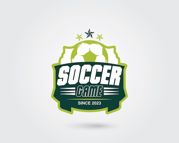 Vector creative soccer vector logo design template