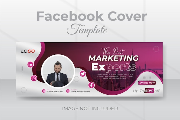 Creative social media Facebook cover or Instagram web banner template