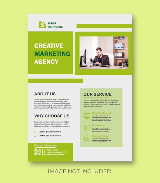 creative social media flyer design template