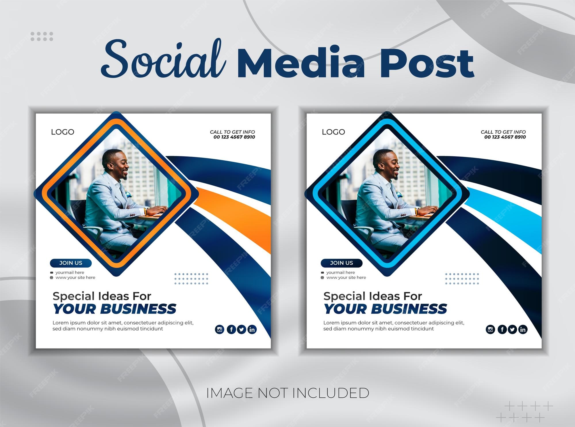 Premium Vector Creative social media post design