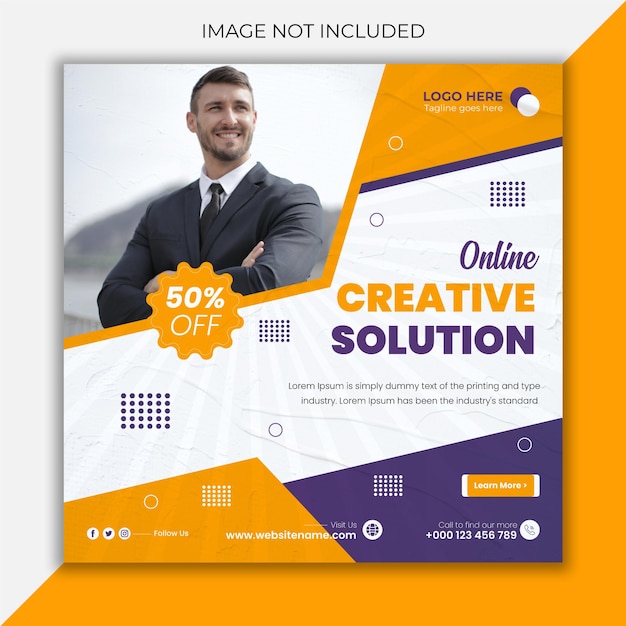 creative solution agency square Instagram social media post