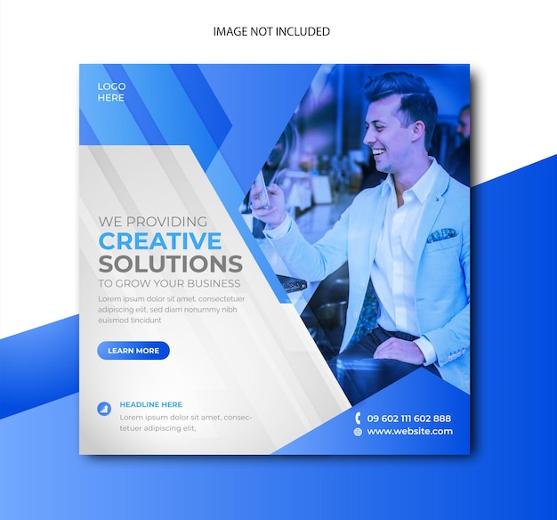 Vector creative solutions social media post template