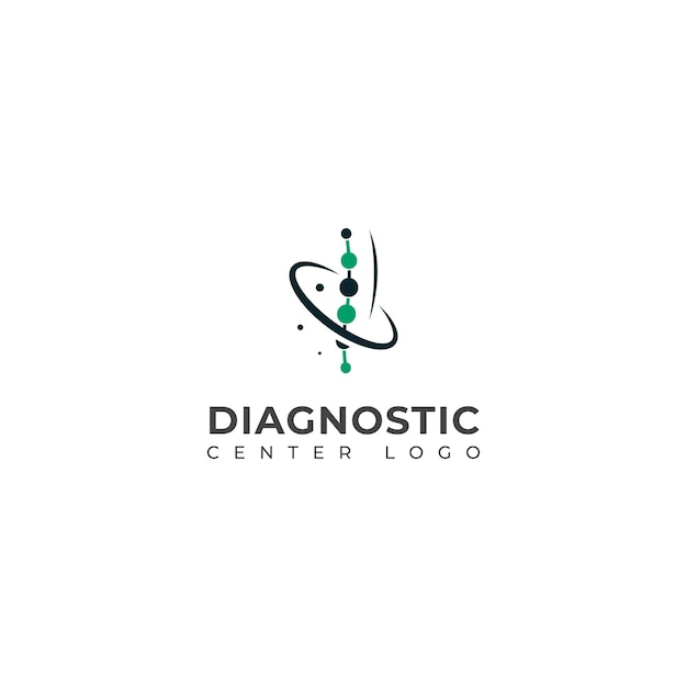 Creative Spine diagnostics logo design vector template