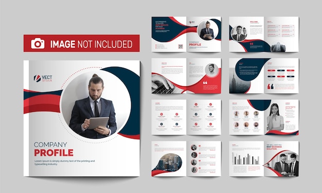 Vector creative square brochure design template