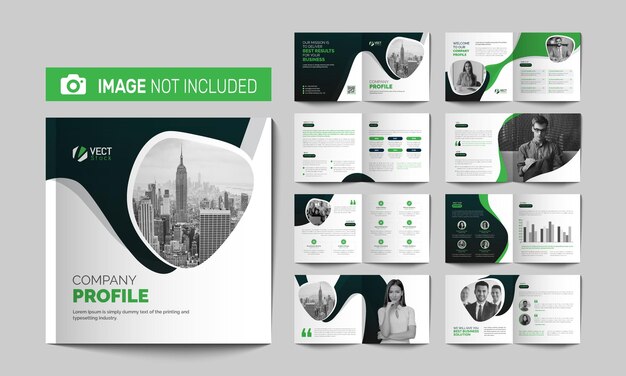 Vector creative square brochure design template