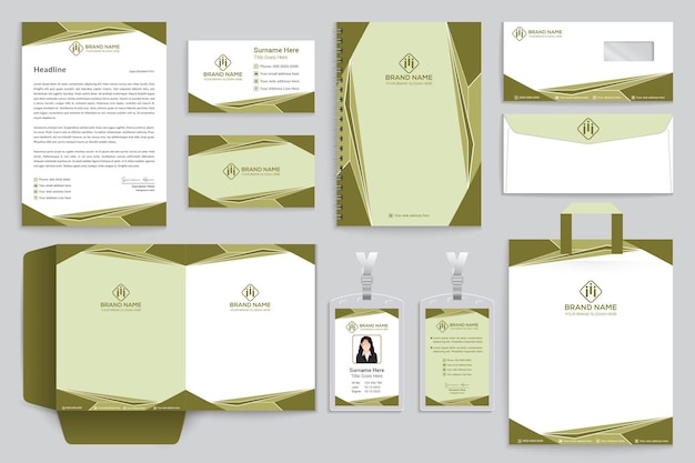 Creative stationery template