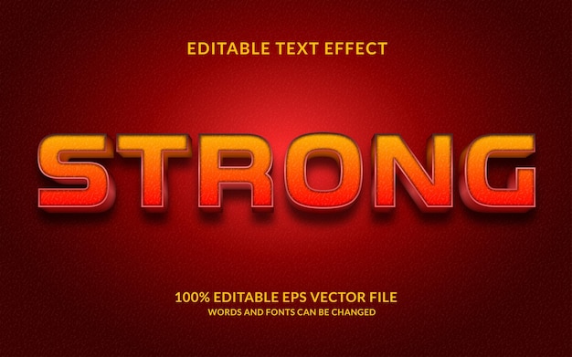 Creative strong text effect