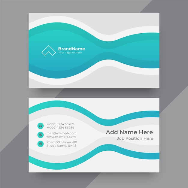 Creative stylish business card design template