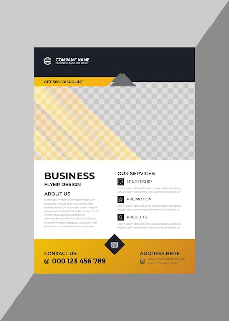 Creative stylish corporate business flyer image template