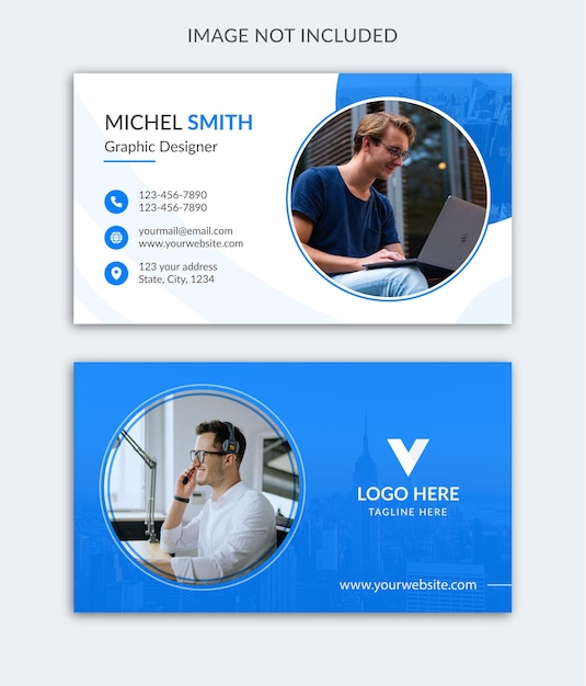 Creative stylish name card and business card design