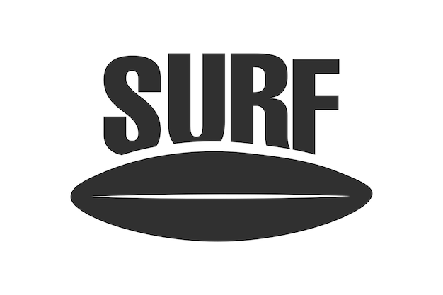 Creative surfing logo design for surfer