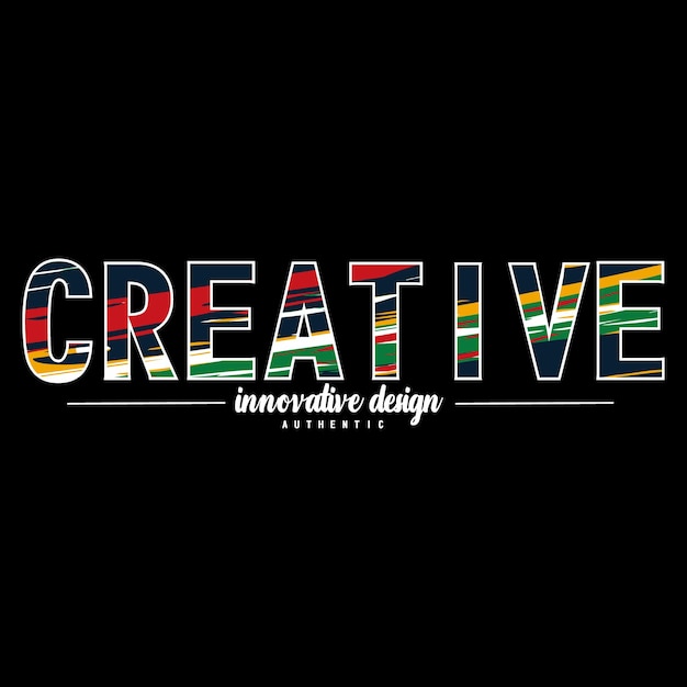 creative t shirt letters vector typography design