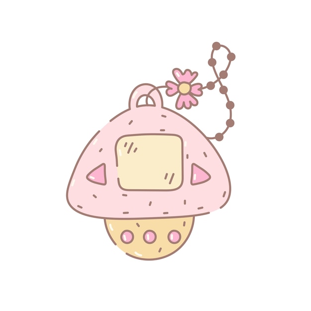 Creative tamagotchi doodle