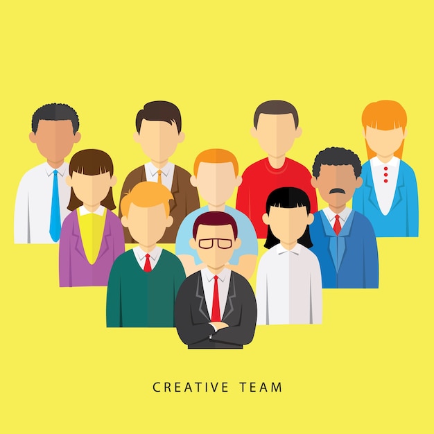 Creative team leader and staff avatar