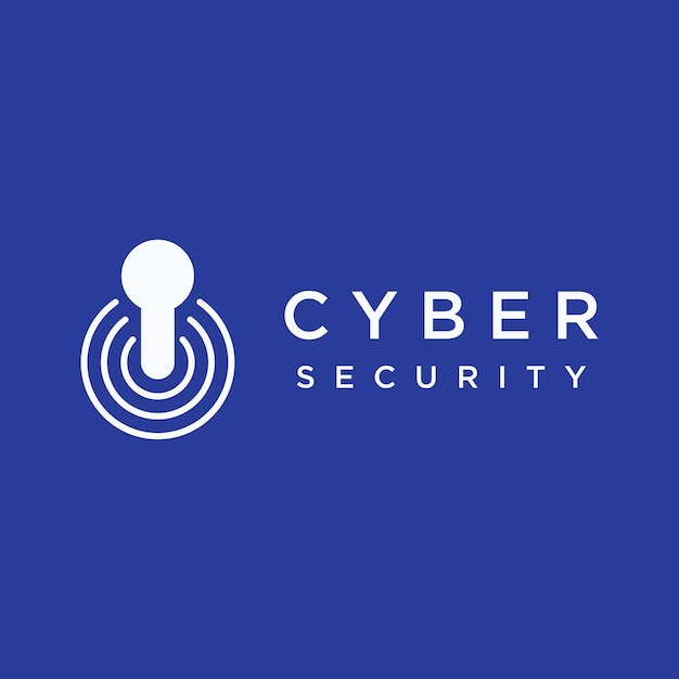 Creative technology digital cyber security logo template design with modern shield and key protection concept Logo for business digital and technology