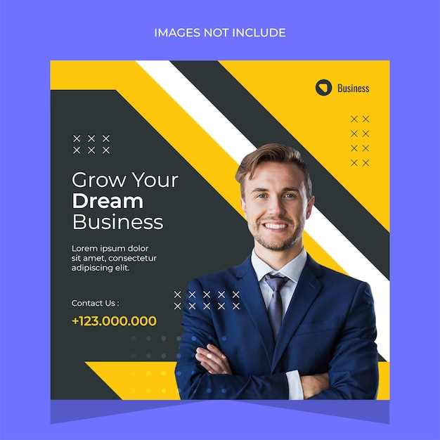 Vector creative template business social media post