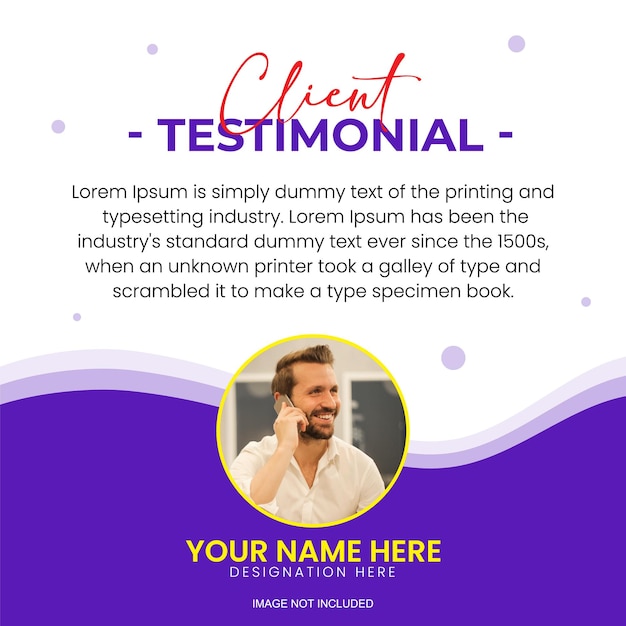 Vector creative testimonial quote infographic template quote testimonial template vector design