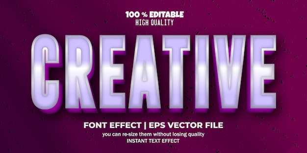 creative text effect