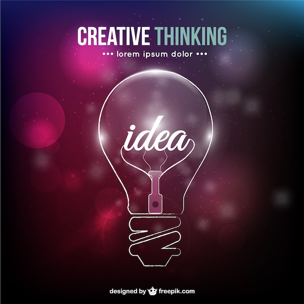 Vector creative thinking conceptual