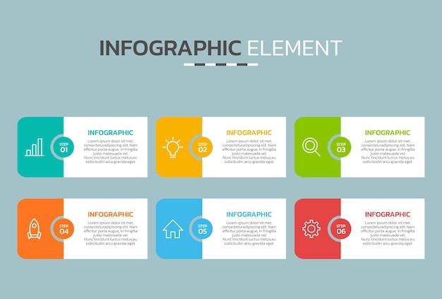 크리에이 티브 타임 라인 Infographic 디자인 요소