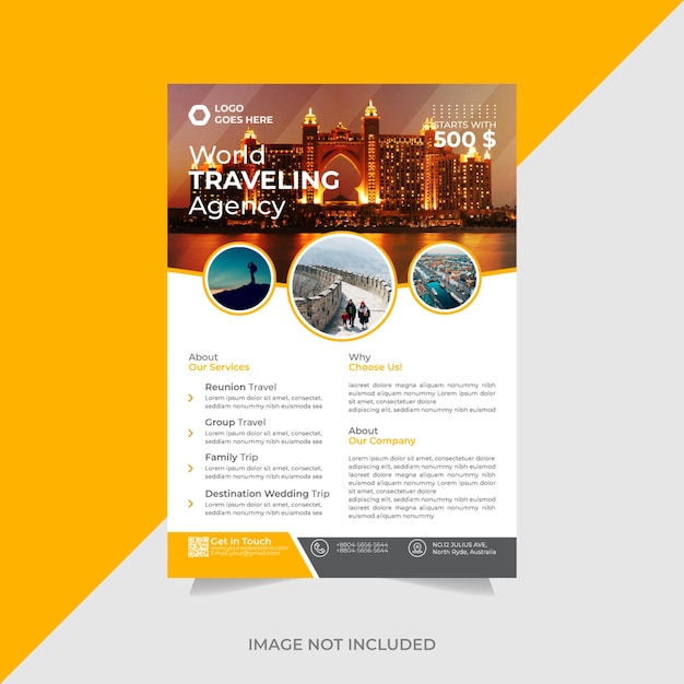 Creative Travel Agency Flyer Template