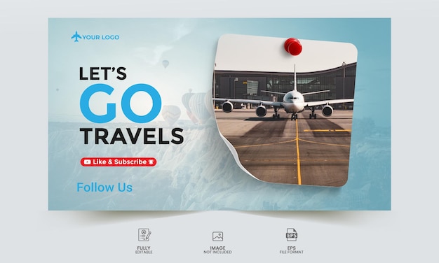 Vector creative travel tumble design