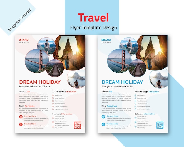 Creative Traveling Flyer Template Design