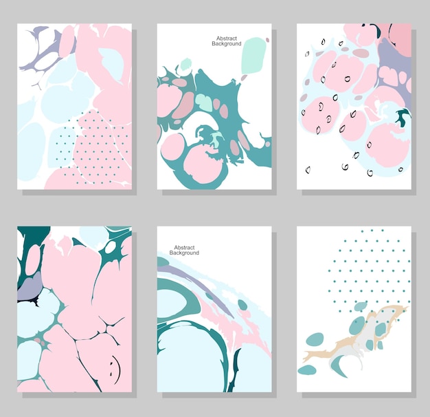 Vector creative trendy cards