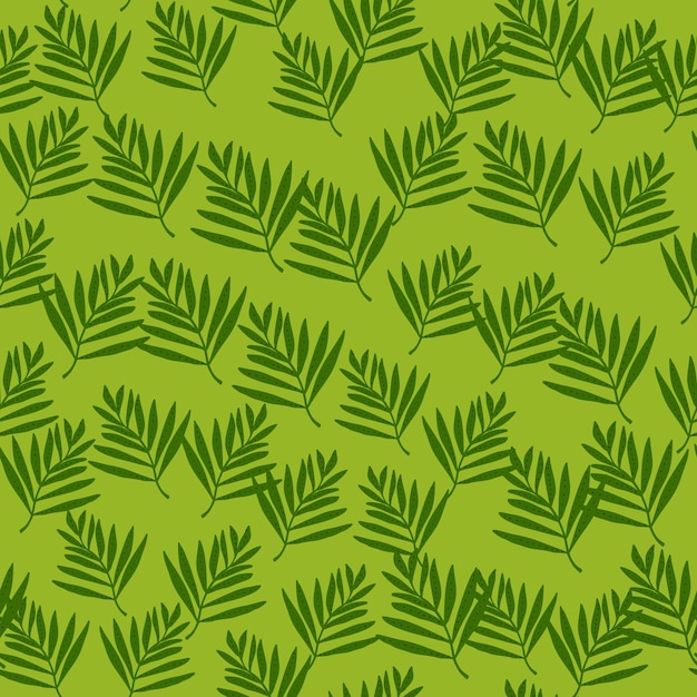 Креативные тропические пальмовые листья бесшовный узор Листья джунглей обои Ботанический цветочный фон Экзотические растения фон