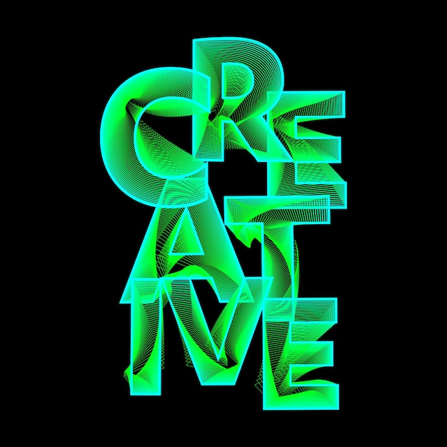 creative typography art for tshirt design posters etc vector illustration