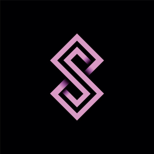 Vector creative typography s symbol