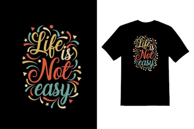 Vector creative typography t shirt design template vector