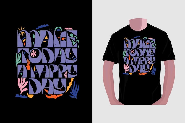 Vector creative typography tshirt design