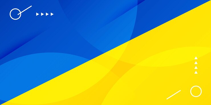 Creative ukraine blue yellow flag color background