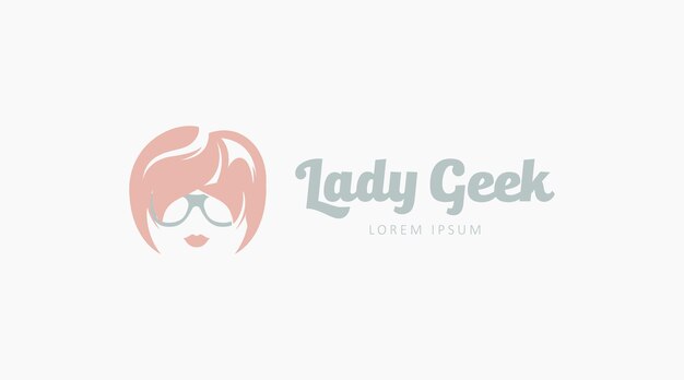 Creative and Unique Geek Logo Concept. Geek People Logo Template
