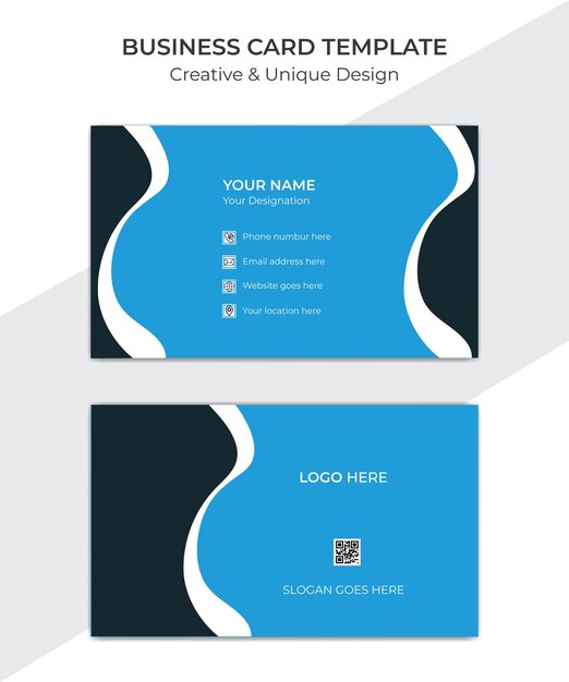 Creative And Unique Professional Business card Template