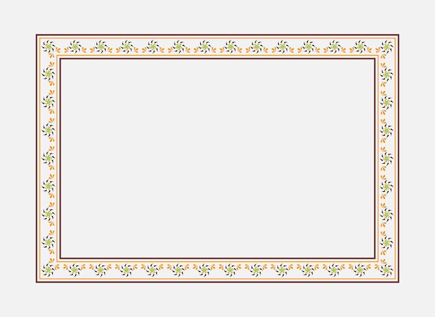 Creative vector border frame design template