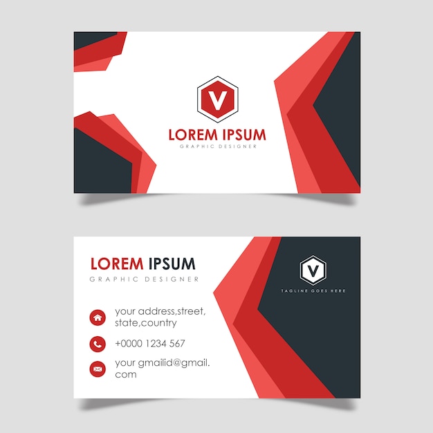 Vector creative vector business card