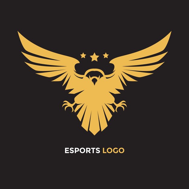 Vettore modello di logo esports vettoriale creativo design del logo di gioco