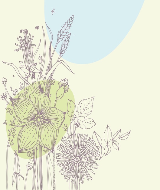 creative vector floral background design 13