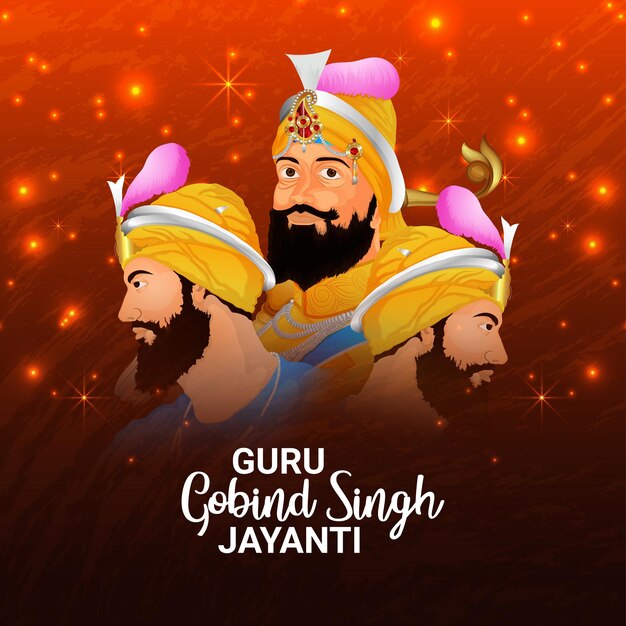 전문가 gobind singh jayanti의 크리에이 티브 벡터 일러스트 레이 션