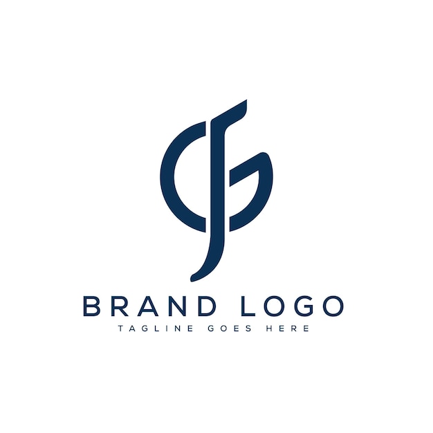 Vector creative vector logos with the letter gf