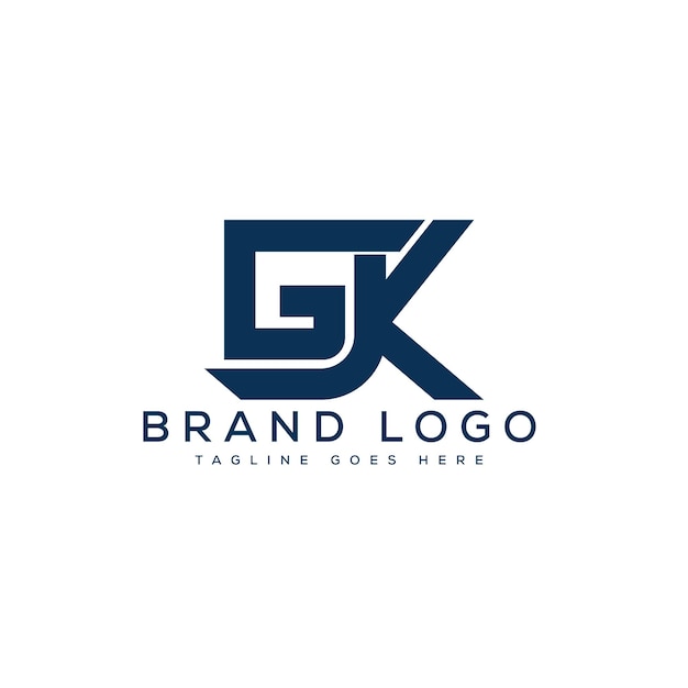 Creative vector logos with the letter GK