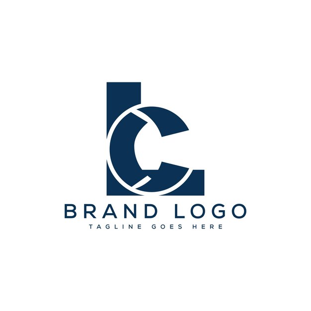 Creative vector logos with the letter lc