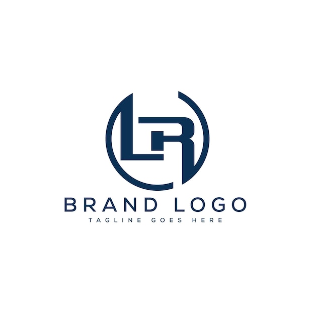 Creative vector logos with the letter LR