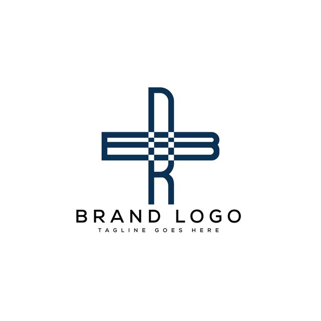 Creative vector logos with the letter rb