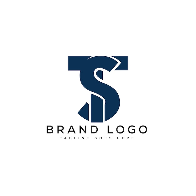 Creative vector logos with the letter TS