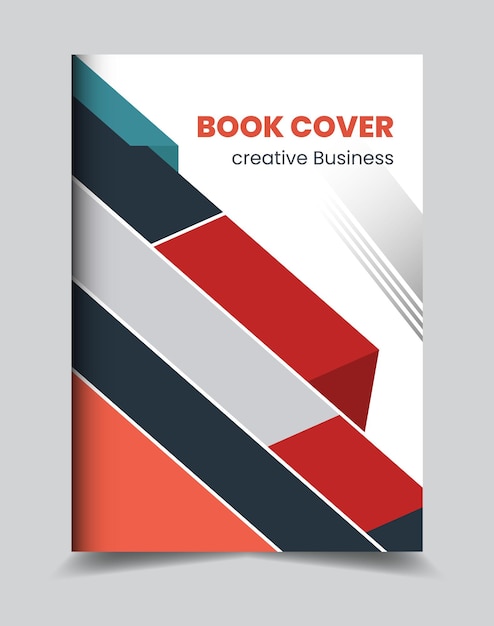 Vector creative vector modern book cover design and company brochure or flyer layout template annual report