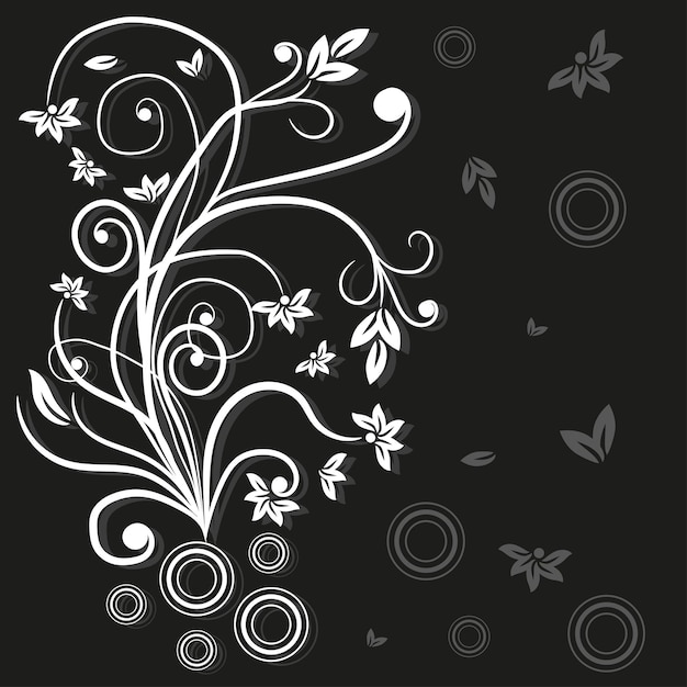 Creative vector new floral design